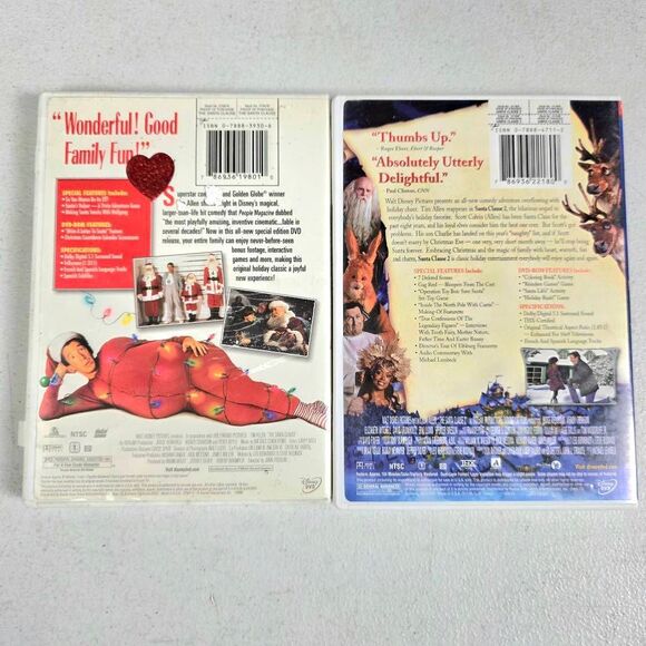 Disney Santa Clause 1 & 2 DVD Lot Tim Allen - Picture 5 of 5